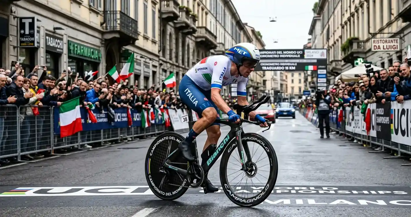 Specialista delle cronometro corre da solo contro il tempo ai Mondiali