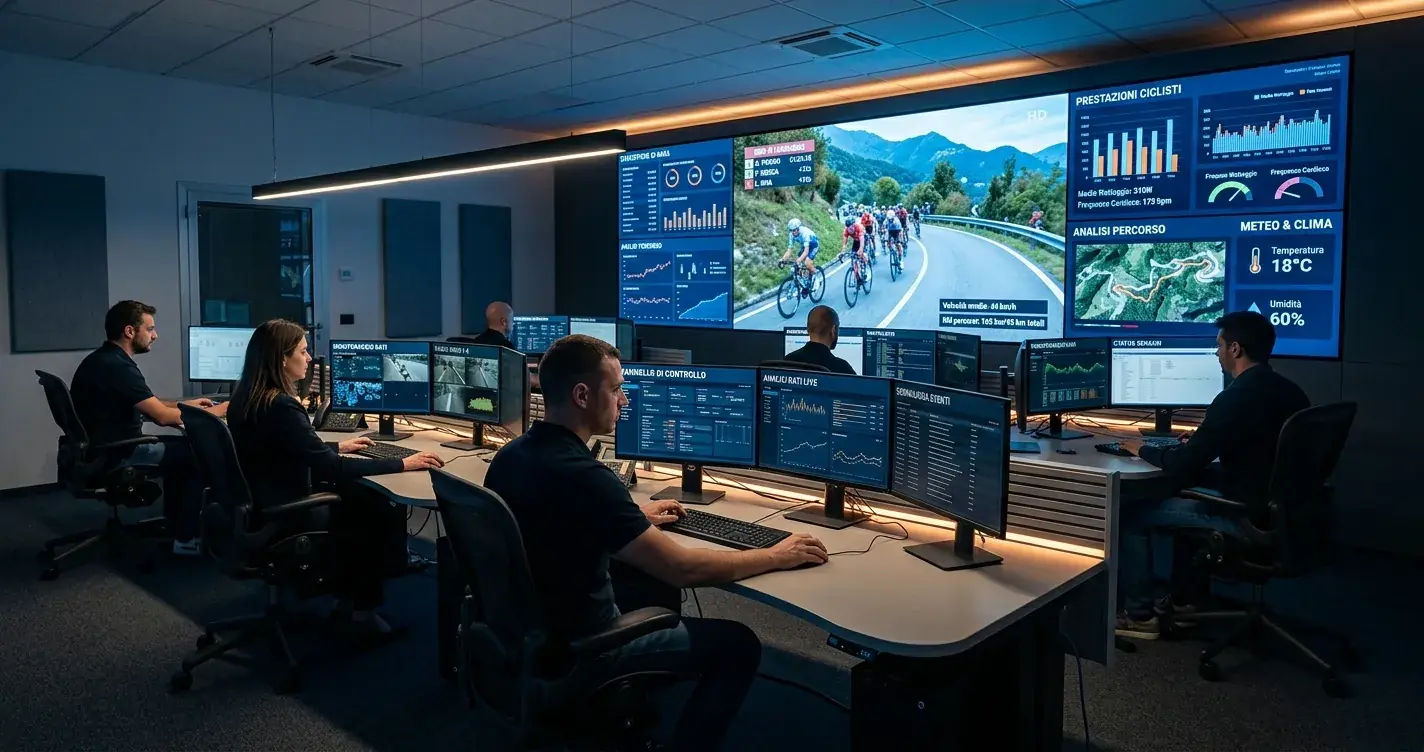 Centro di monitoraggio che sorveglia i flussi di scommessa sul ciclismo per individuare anomalie
