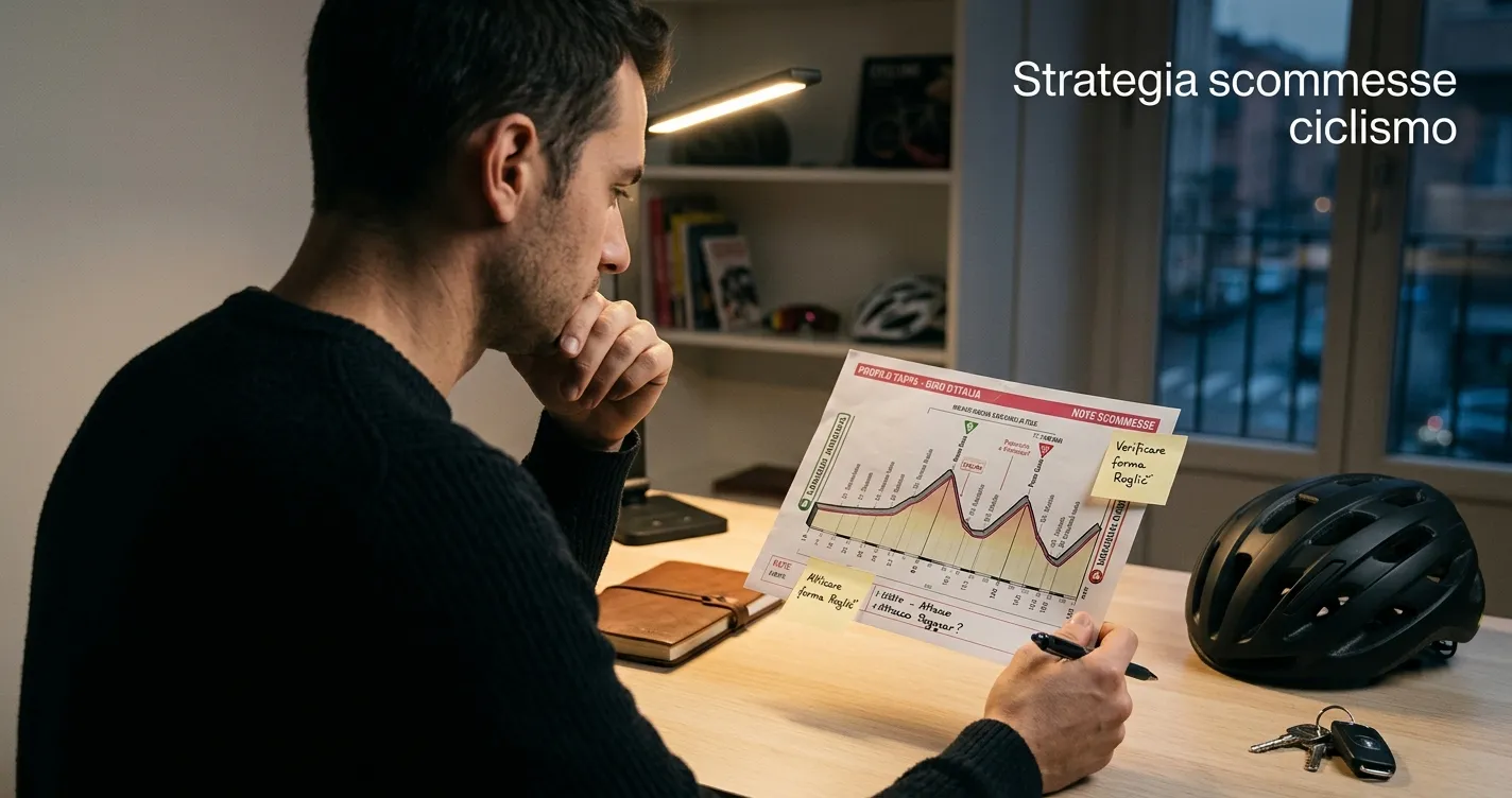 Strategia per le scommesse sul ciclismo basata su value betting e lettura del valore