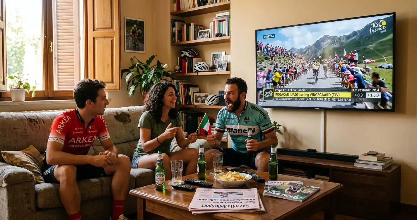 Telespettatori seguono in tutto il mondo la diretta del Tour de France